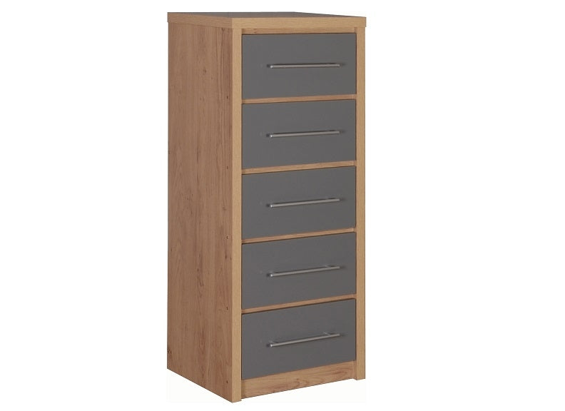 Seville Grey TT 5 Drw Narrow Chest