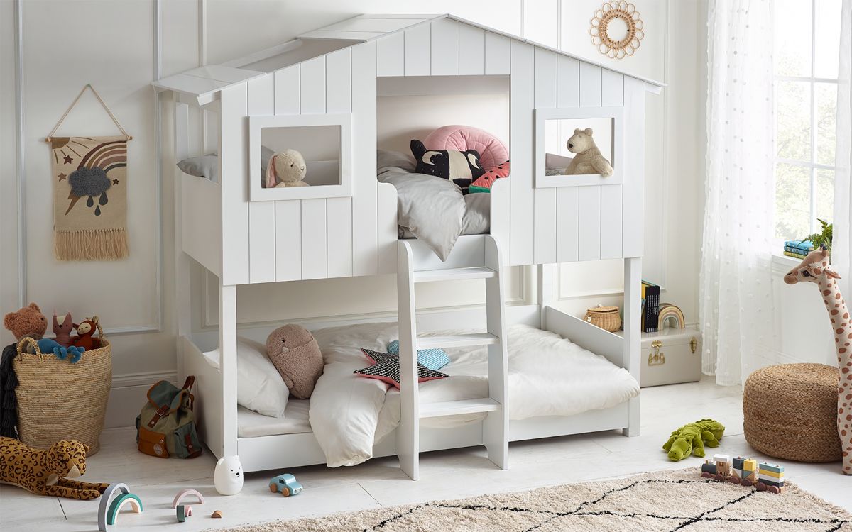 Willow Treehouse White Bunk Bed