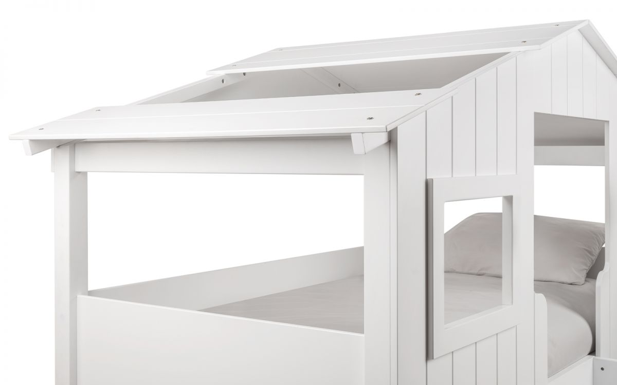 Willow Treehouse White Bunk Bed
