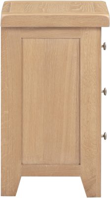 WINDSOR 3 DRAWER BEDSIDE - NATURAL OAK