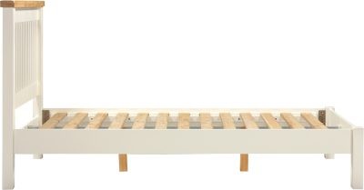 WINDSOR 4'6" LOW END BED - IVORY/OAK (PRE-ORDER FOR AUGUST)