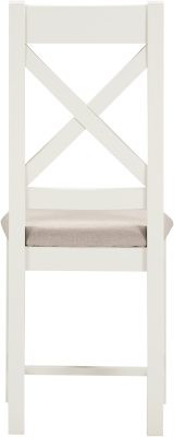 WINDSOR CROSS BACK DINING CHAIR (X2 PER BOX) - IVORY/OAT FABRIC