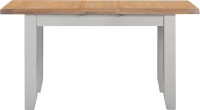 WINDSOR EXTENDING DINING TABLE - PEBBLE GREY/OAK