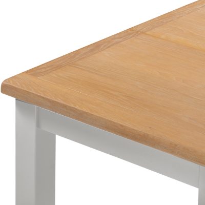 WINDSOR EXTENDING DINING TABLE - PEBBLE GREY/OAK