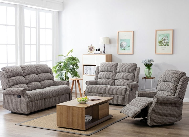 Windsor Latte Fabric Sofa Suite