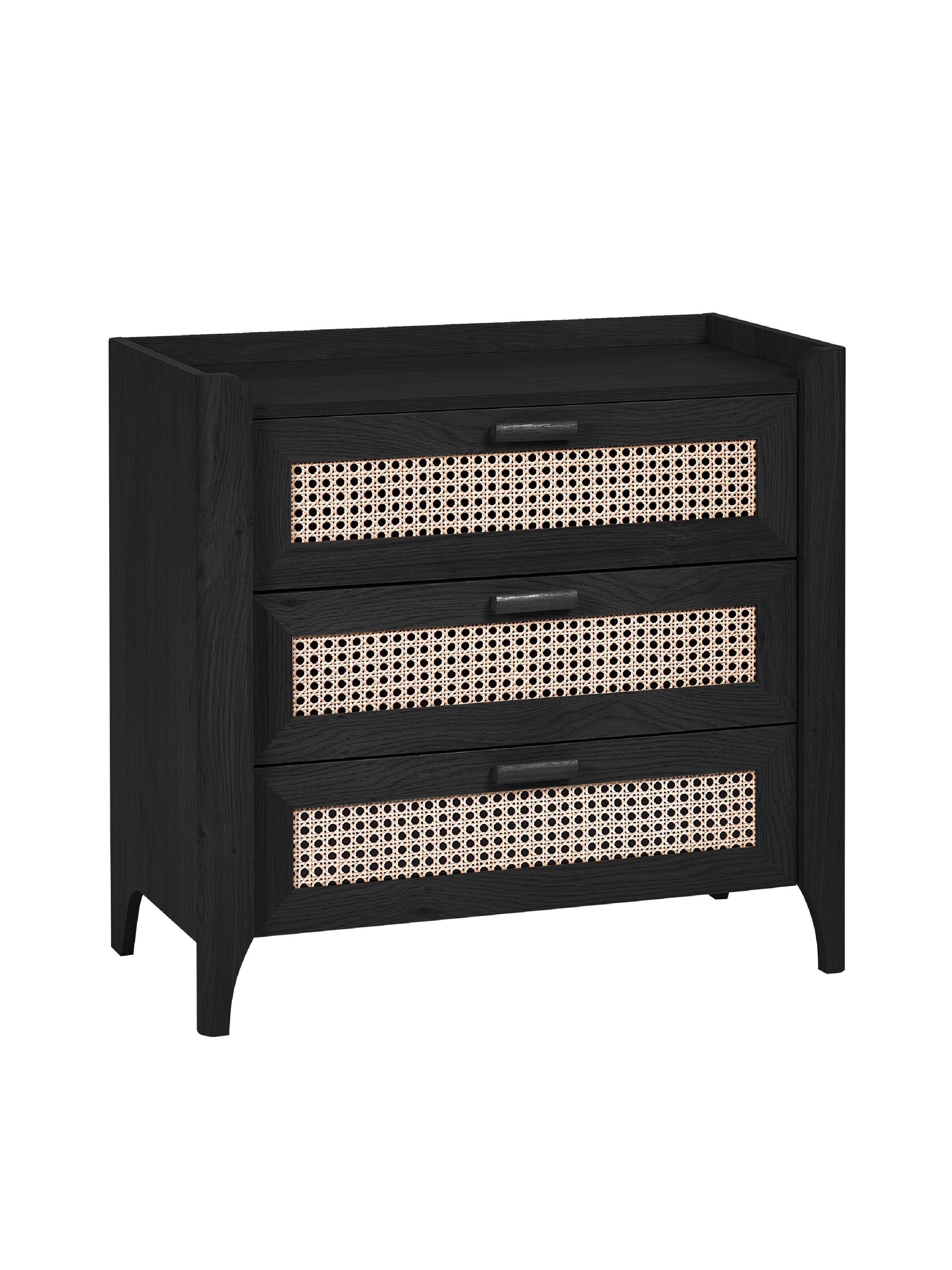 Sydney 3 Drawer Chest - Black Ash