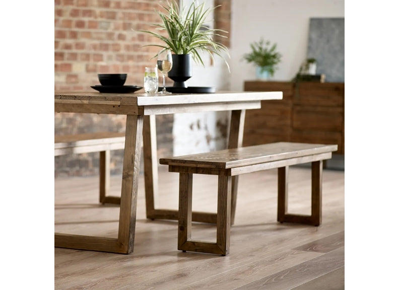 Woburn Dining Set W/Two Benches