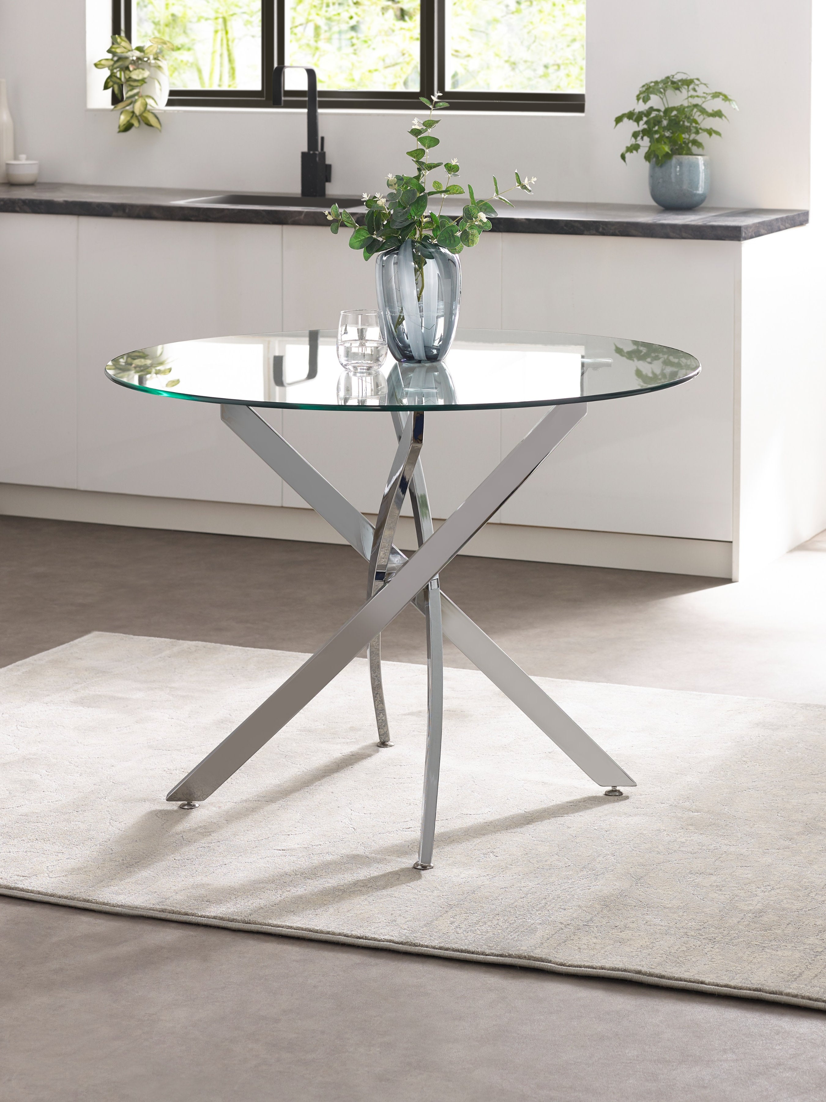Anderson Round Glass Dining Table (oos)