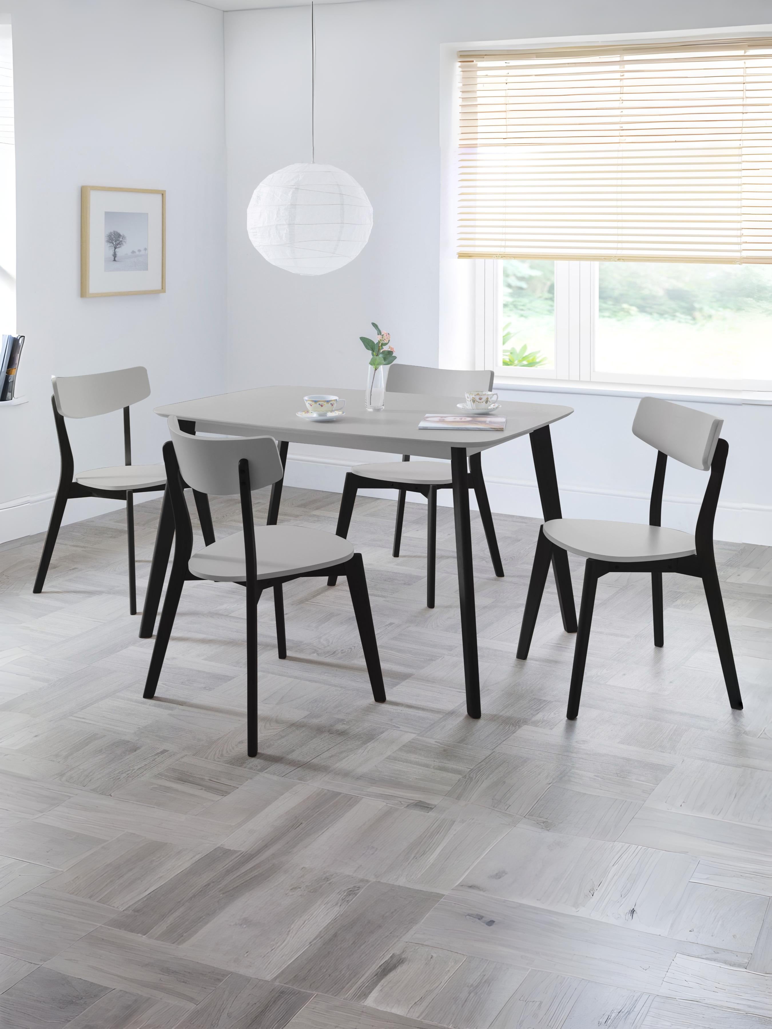 Casa Rectangular Dining Table - Grey/Black