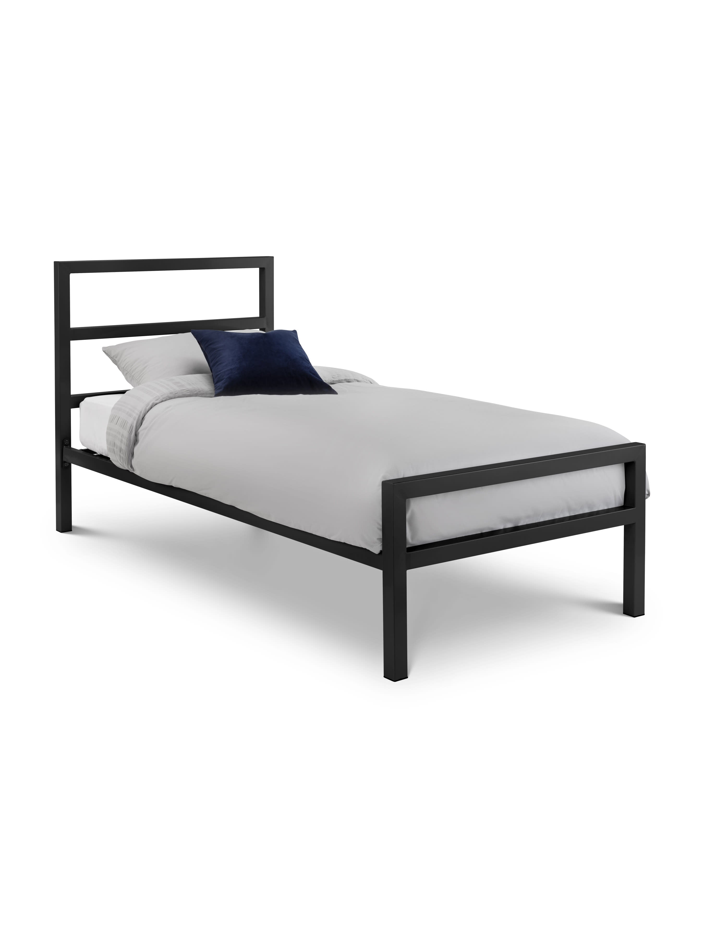 Soto Metal Bed 90cm - Satin Black
