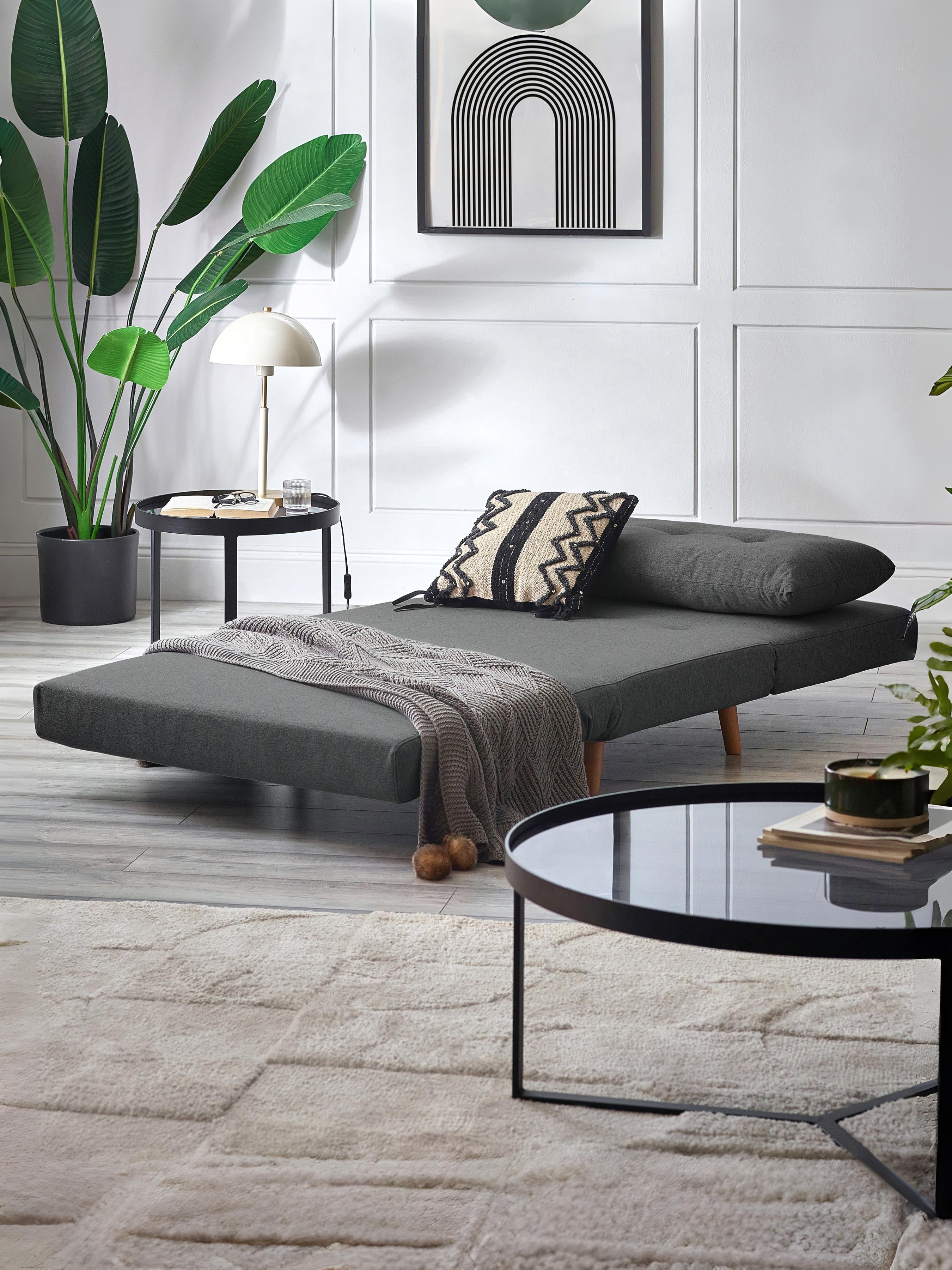 Rowan Single Sofabed - Mid Grey