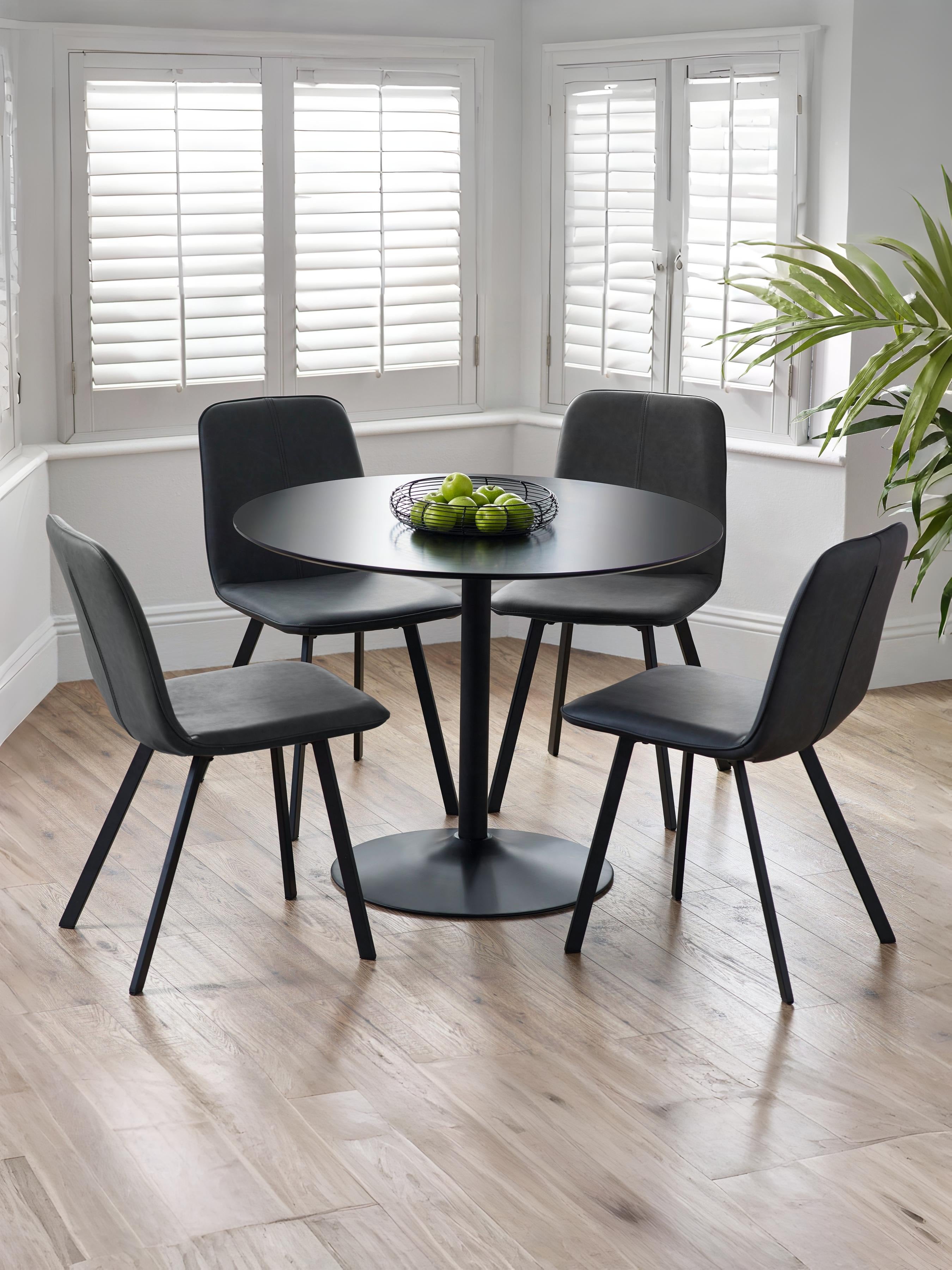 Set Of 2 Goya Chairs Antique Black