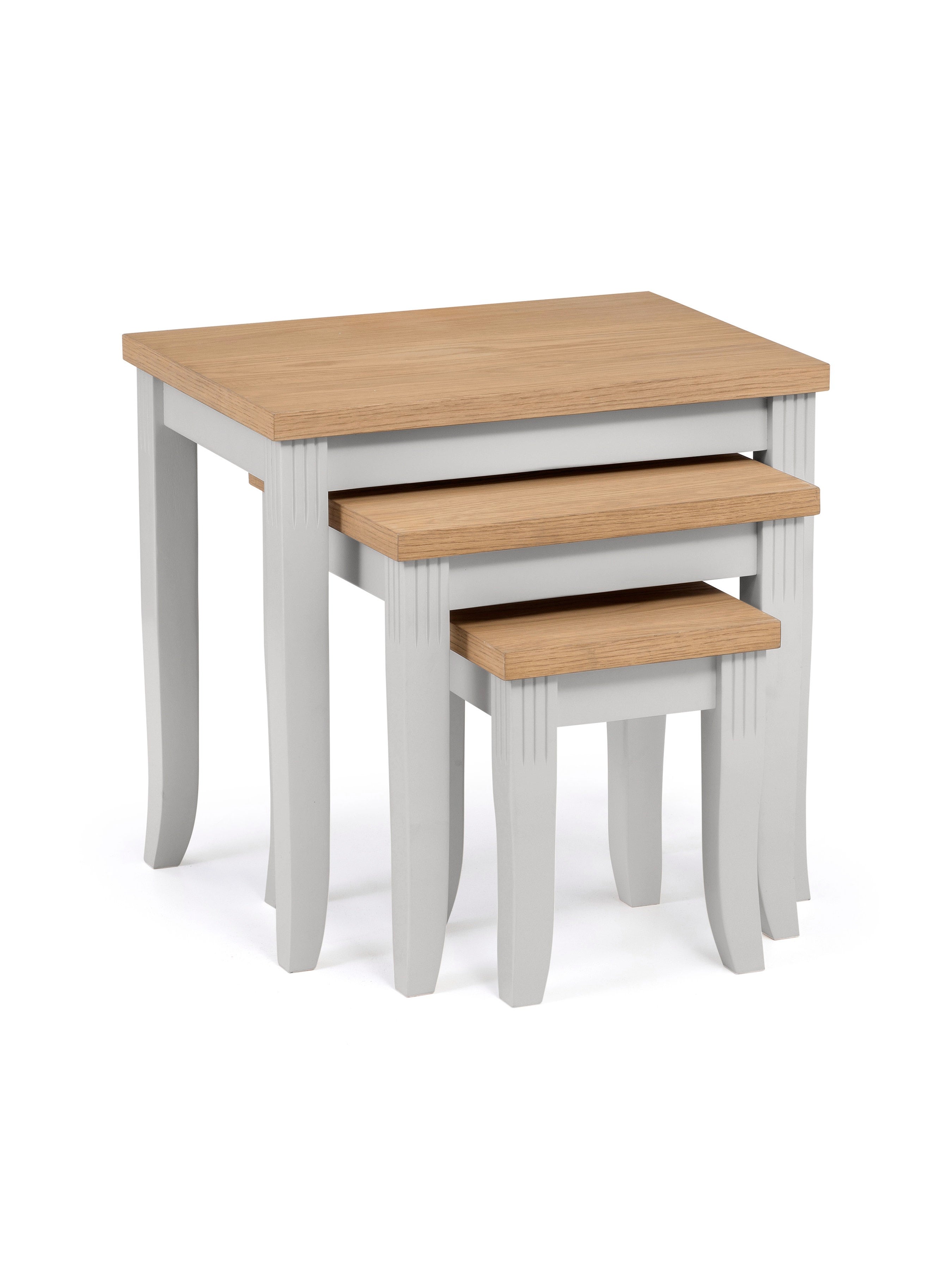 Davenport Oak/Elephant Grey Nest Of Tables
