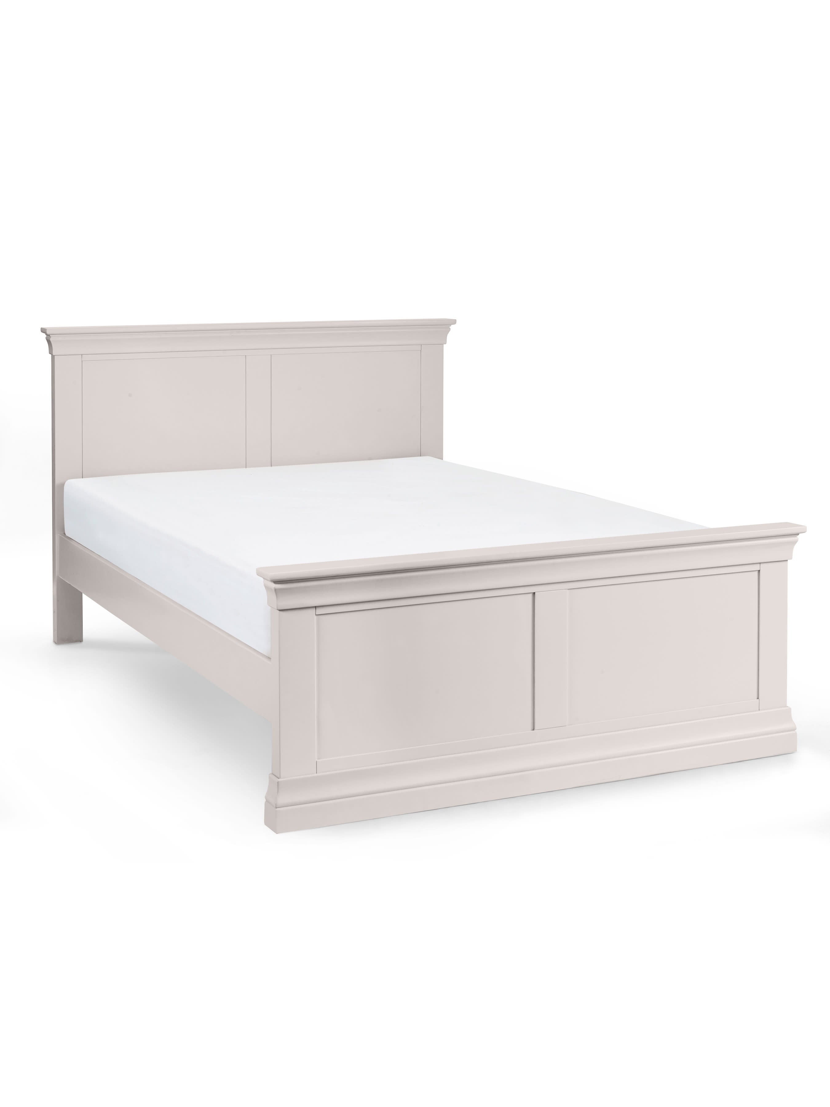 Clermont 135Cm Double Bed - Light Grey
