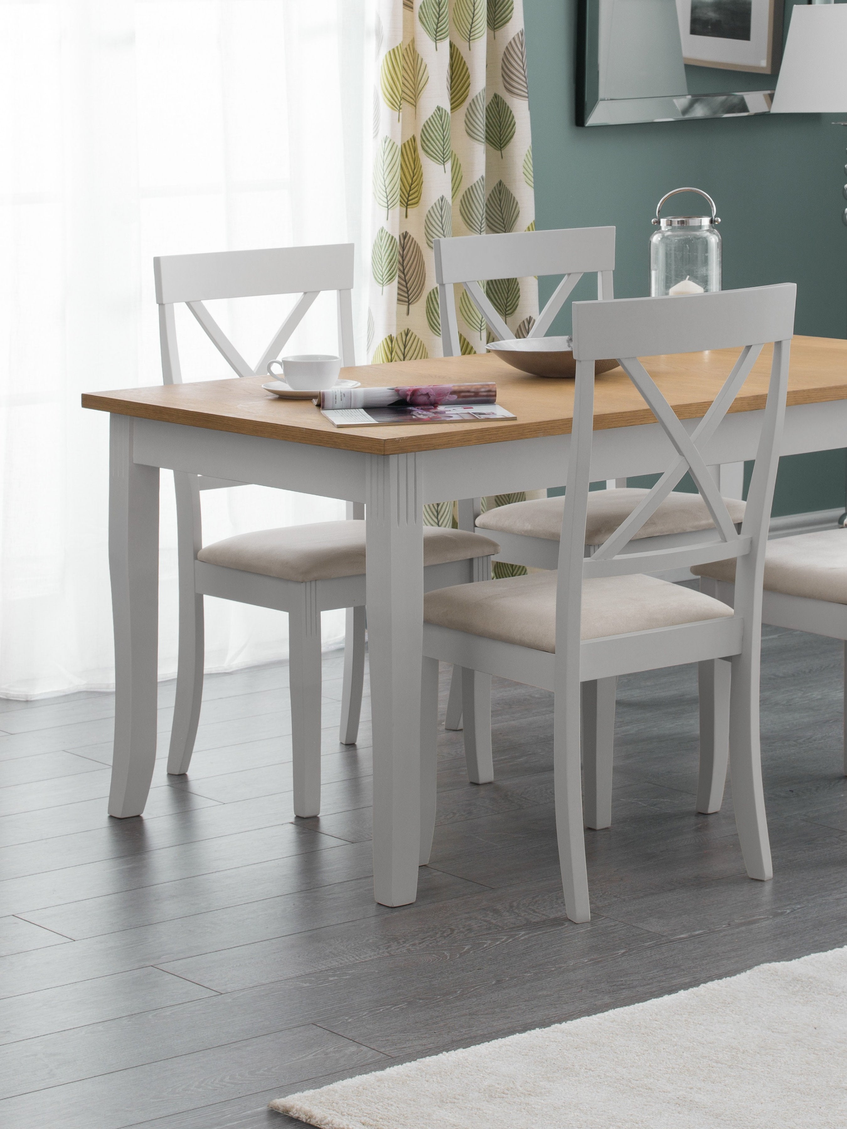 Set Of 2 Davenport Elephant Grey Dining Chairs