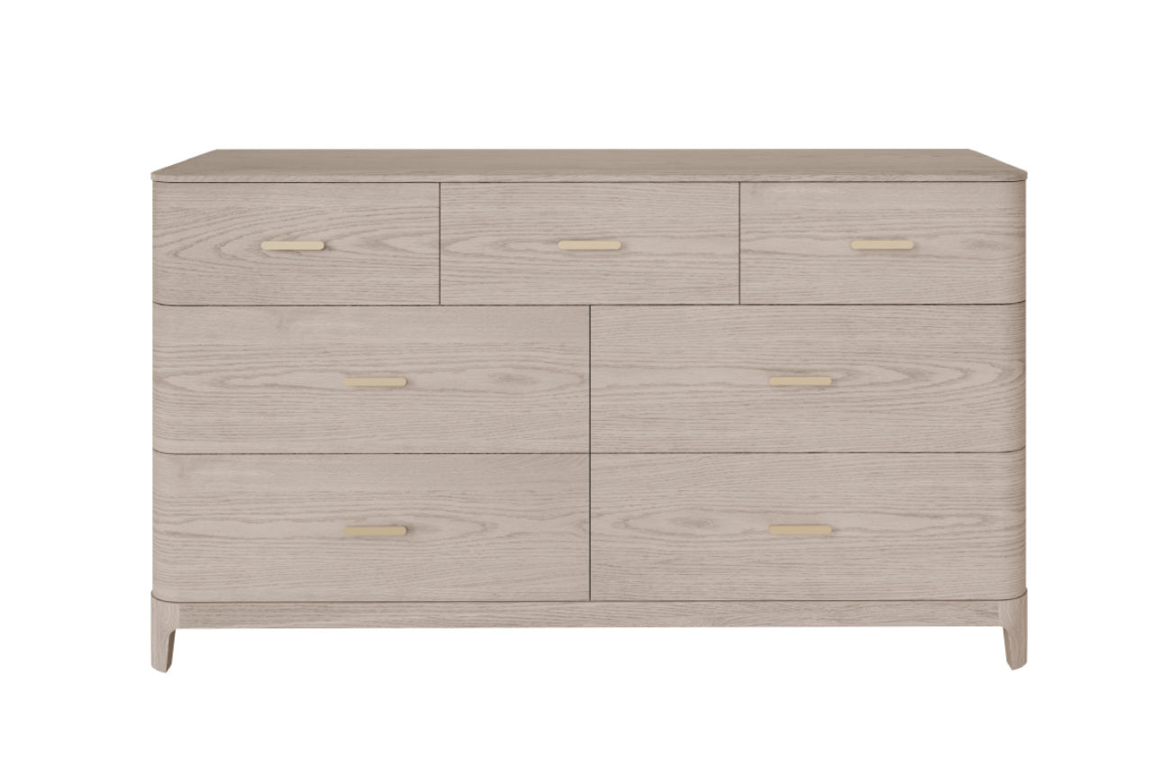 Zahra Dressing Chest 7 Drawer - Parisian Cream