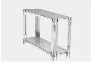 Belini Console Table Sintered Stone and Stainless Steel (Pre-order for June delivery)