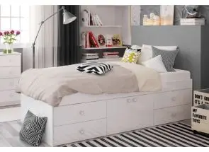 Captains Bed White ***EXPRESS DELIVERY***