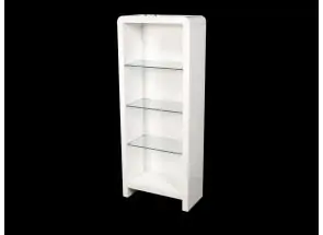 Clarus White Gloss Bookcase