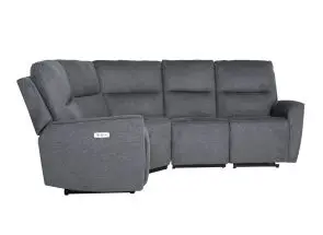 Cyrus Corner Group - Electric Recliner 2C1 - Charcoal