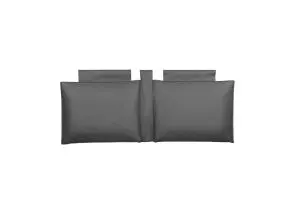 Enzo 5ft Headboard Cushion - Dark Grey