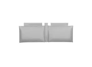 Enzo 6ft Headboard Cushion - Light Grey