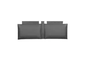 Enzo 6ft Headboard Cushion - Dark Grey