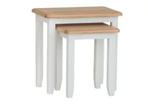 GA White Nest Of Two Tables