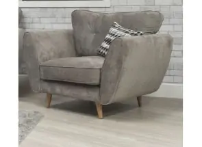 Marlo Grey Fabric Armchair