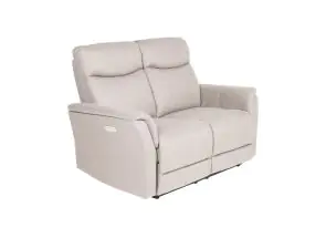 Mortimer Taupe Electric Two Seat Reclining Sofa