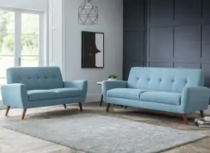 Monza Blue 3+2 Seat Sofa Room