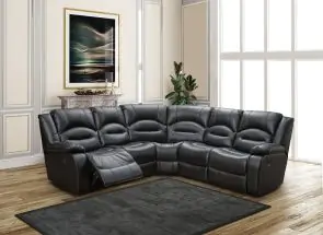 Novella Black Sectional Sofa