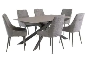 Camilla Matt Grey Table W/Jemma Chairs
