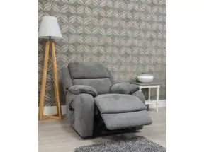Parker Grey Fabric Reclining Armchair