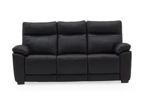 Positano Three Seat Fixed Sofa - black