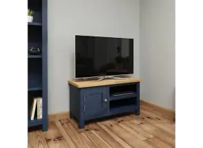 RA Blue Small TV Unit - room