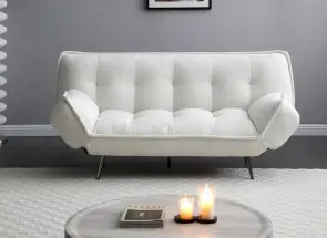 Eukon Cream Sofa Bed - 1