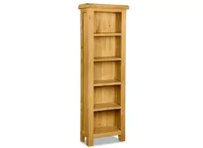 Salisbury Oak Slim Bookcase