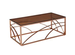 Chic Rose Gold Coffee Table