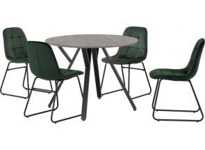 Athens Round Table & Lukas Chair Dining Set
