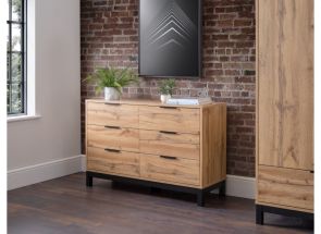 Bali Six Drawer Wide Chest