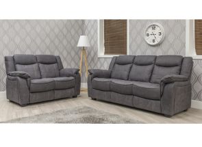 Brooklyn Fabric Charcoal 2&3 Seat Sofas