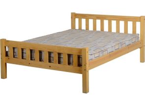 Carlow 4 ft6 Pine Bed