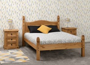 Corona Pine Low End Bed