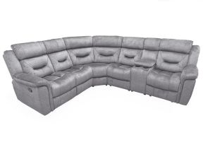 Dudley Grey Fabric Corner Sofa