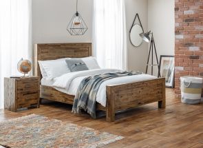 Hoxton Acacia Bed With Bedside