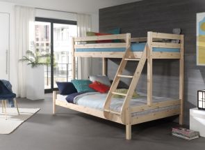 Pino Triple Family Bed Natural - Room