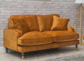 Rupert Two Seat Velvet Sofas W/Cushions