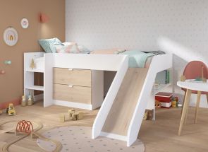 Tobo Bed With Slide & Chest ***LIMITED STOCK - EXPRESS DELIVERY AVAILABLE***