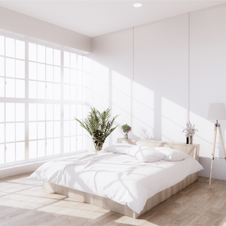 white bedroom 